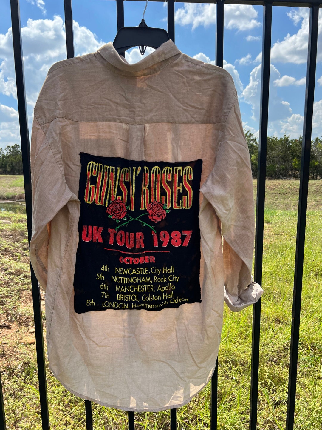 Guns N' Roses Distressed Shirt - Etsy