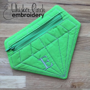 ITH - In The Hoop Gem Shaped Coin Pouch - Machine Embroidery Design