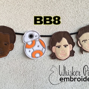 ITH Star Wars BB8 Bunting/ Garland - Machine Embroidery Design