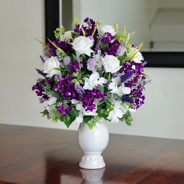 Faux Flower Arrangement Etsy