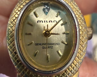 Milan Genuine Diamond Quartz Analog Women's Watch
