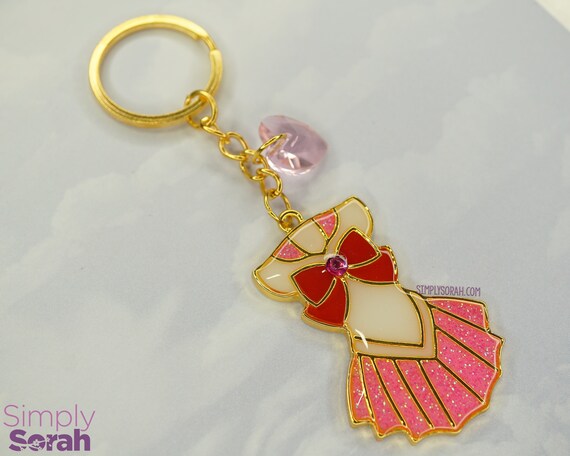 Magical Girl Anime girly present Japan Kawaii cute Manga Michiru Kaioh Gift Sailor Neptune Uniform UV Resin Keychain