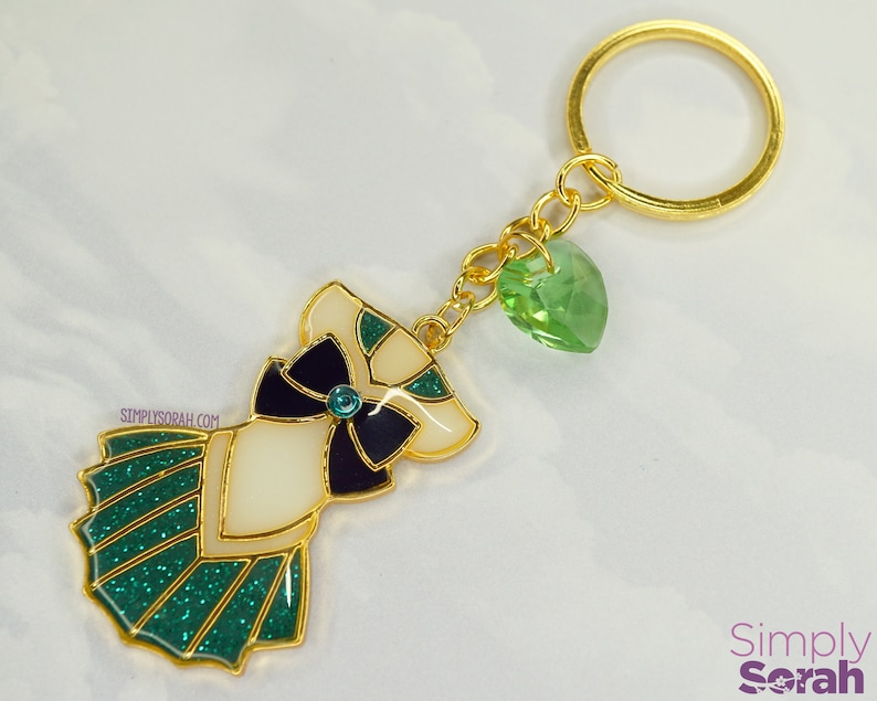 Magical Girl Anime girly present Japan Kawaii cute Manga Michiru Kaioh Gift Sailor Neptune Uniform UV Resin Keychain