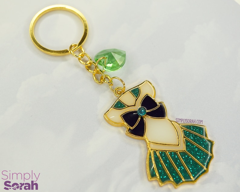 Magical Girl Anime girly present Japan Kawaii cute Manga Michiru Kaioh Gift Sailor Neptune Uniform UV Resin Keychain