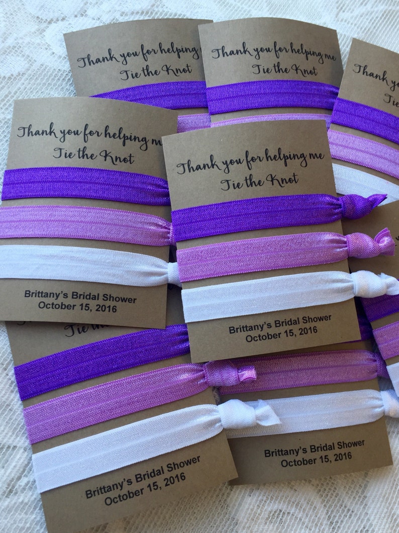 Bachelorette Party Favor Hair Ties Bridal Shower Favors Etsy