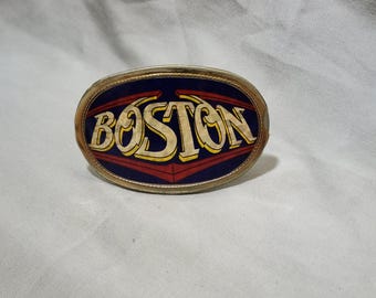 Vintage 1977 'Boston' Belt Buckle, Rock n' Roll Music
