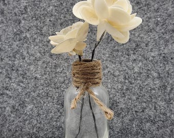 Handcrafted Seashell Flower Arrangement Natural Elements