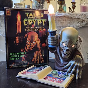 Original 'Tales From The Crypt' Crypt Keeper Candelabra w/Original Box- RARE