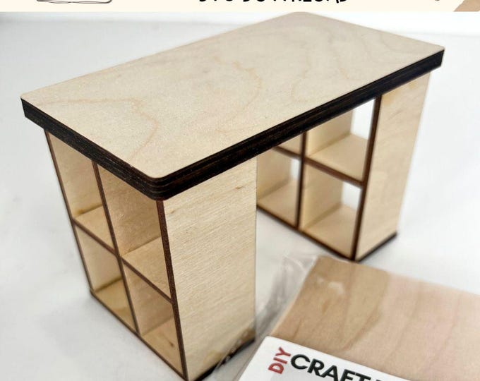 Model Craft Table Digital Download Miniature Crafting Table- 1:12 Scale SVG File for ...