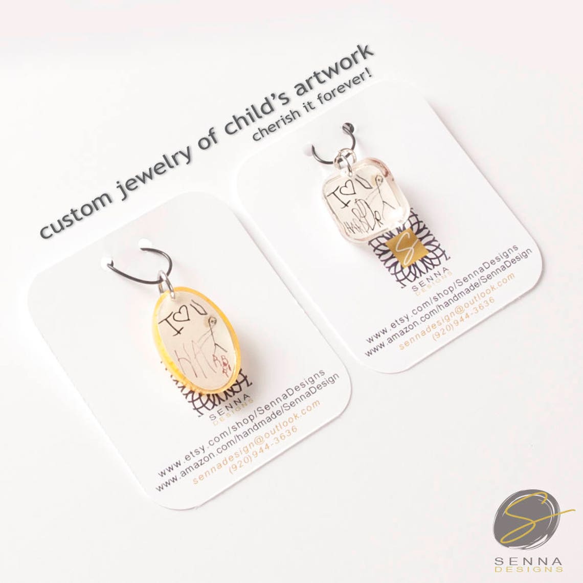 Custom Jewelry: Resin Jewelry Cherished Memories Custom Made  Etsy