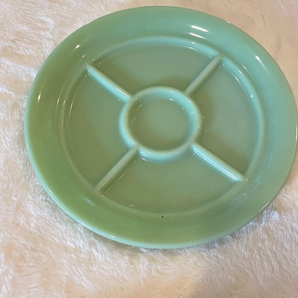 Vintage Fire King Jadeite Divided Plates Sold Individually Etsy Canada