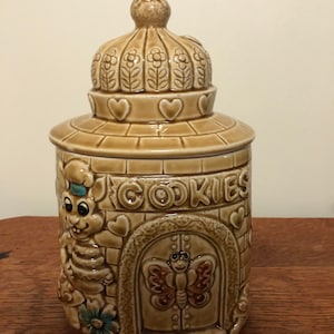 Whimsical Vintage House Cookie Jar Made in Japan