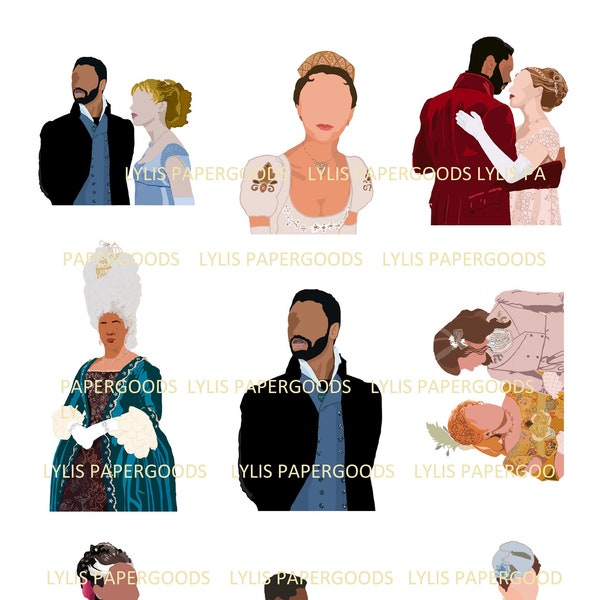 BRIDGERTON BUNDLE - Season One Stickers_NEW | Instant Download PNG Files