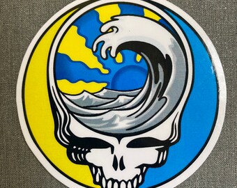 Adesivo Grateful Dead "Steal Your Face" Con Scritta Classica - Foto 7