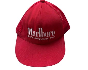 Vintage 80s Red Corduroy Marlboro Cigarettes Tobacco Sports Vintage 80s Red Corduroy Marlboro Cigarettes Tobacco Sports