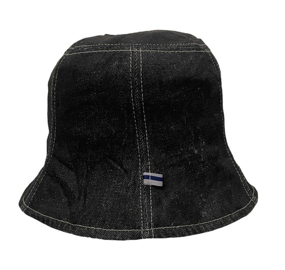 Rare Vintage Jeans bucket Hat, denim hat, black c… - image 1
