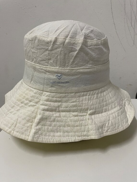 ハット VALENTINO IVORY FELT BUCKET HAT $968 VALENTINO GARAVANI Rabbit Felt Bucket Hat L Beige Chin