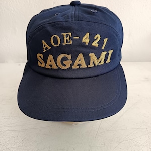 Rare vintage JS SAGAMI (AOE-421) Hat, fast combat support ship operated by the Japan Maritime Self-Defense Force