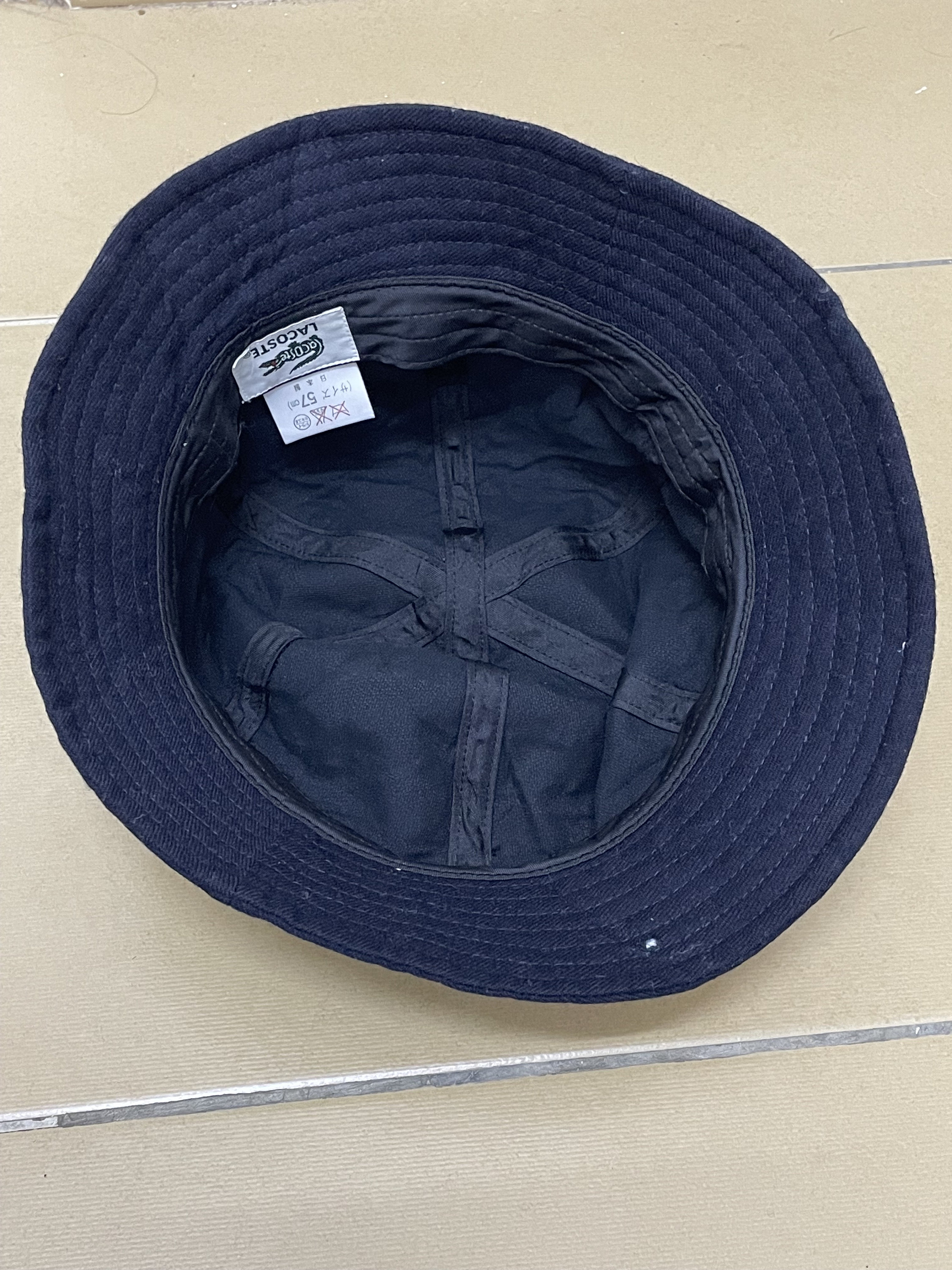 【Lacoste 】 Vintage Cap 99（送料込み） Rare Vintage LACOSTE Bucket Hat, Embroidered Logo, Casual