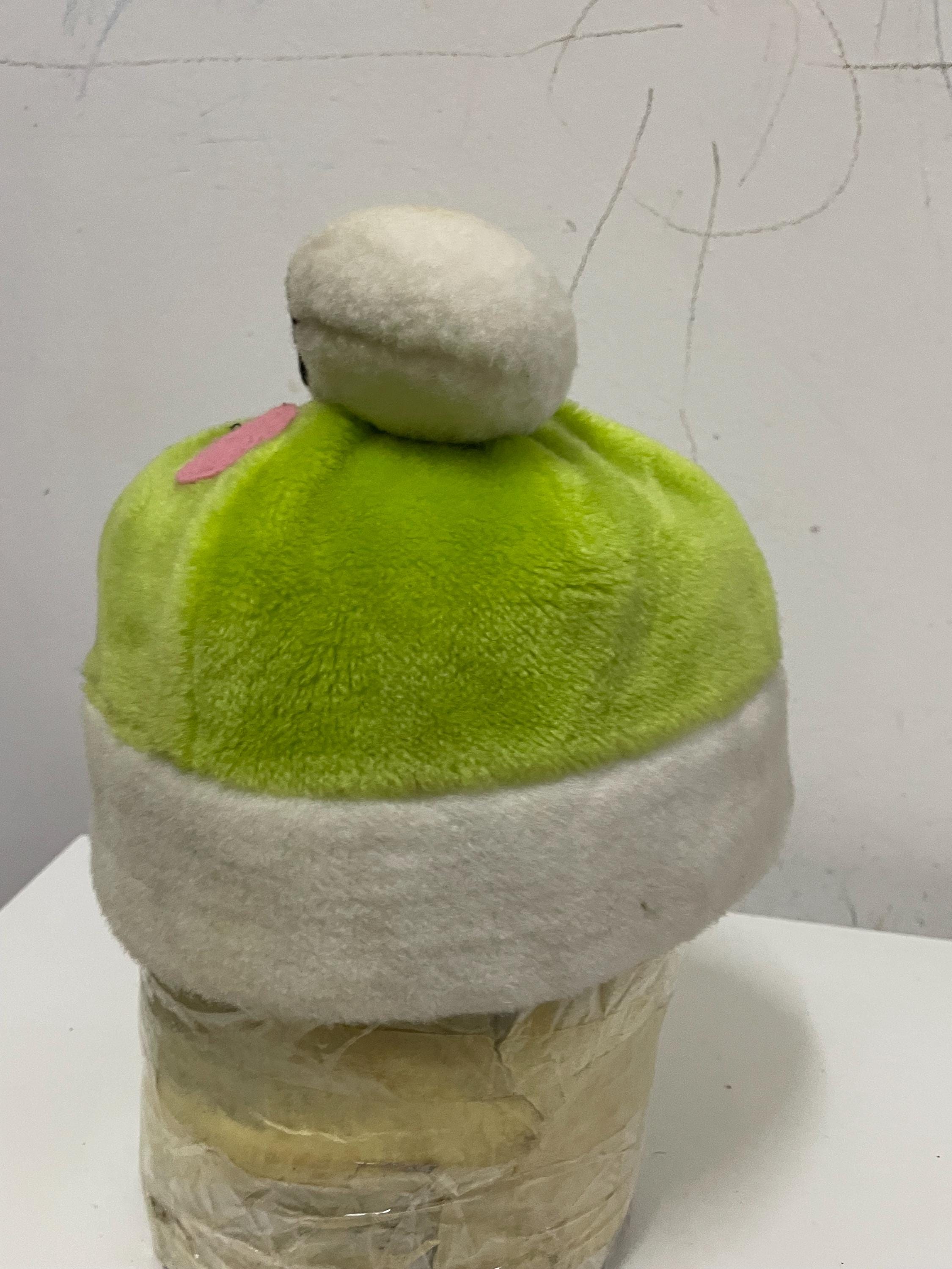 Vintage 90s Rare Sanrio Keroppi Olive Green Cotton Cap Rare Vintage Sanrio Kerokerokeroppi Purse 1990 Keroppi Hello  main image 3