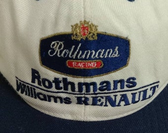 Rare Vintage ROTHMAN RACING Hat, ROTHMAN Willians Renault Hat (863
