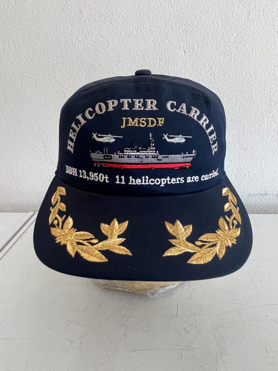 Rare JMSDF DDH13 Hat, Helicopter Carrier, 950t 11 Helicopters Are
