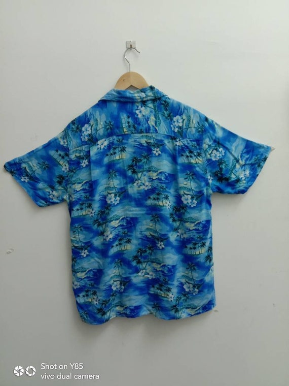 Vintage 80s HAWAIIAN ALOHA TROPICAL shirt, Flower… - image 2