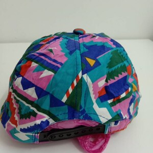 Rare Vintage ABSTRACT Hat,Aztec tribal, sportswear, sport cap, colorful hat 976 image 4