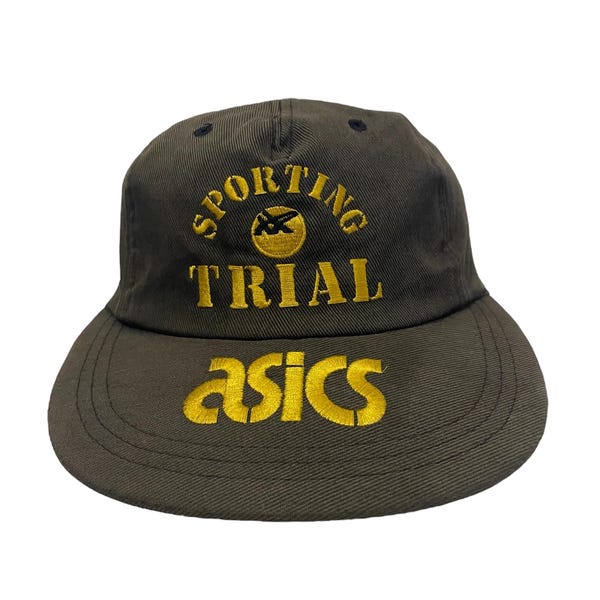 Rare Vintage ASICS Hat, SPORTING TRIAL, Asics Cap,Sport Cap, Casual, we love sport (510a)