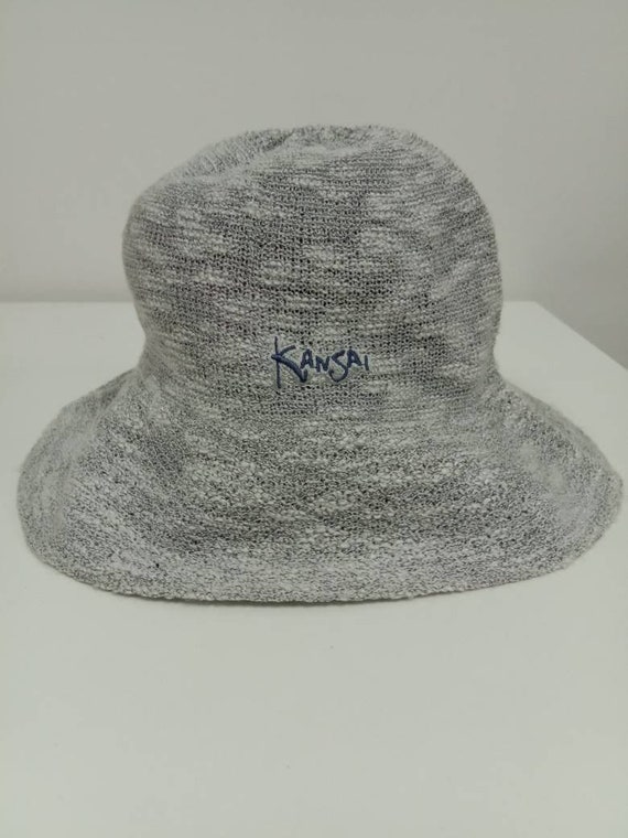 Rare Vintage KANSAI Bucket Hat, embroidered logo,… - image 2