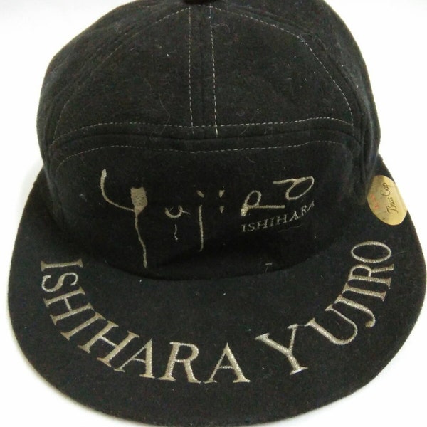 Rare Vintage ISHIHARA YUJIRO Hat Cap, embroidered logo, yujiro boss cap, Japanese actor, Vintage cap, hipster, rap, casual, k swiss(214)