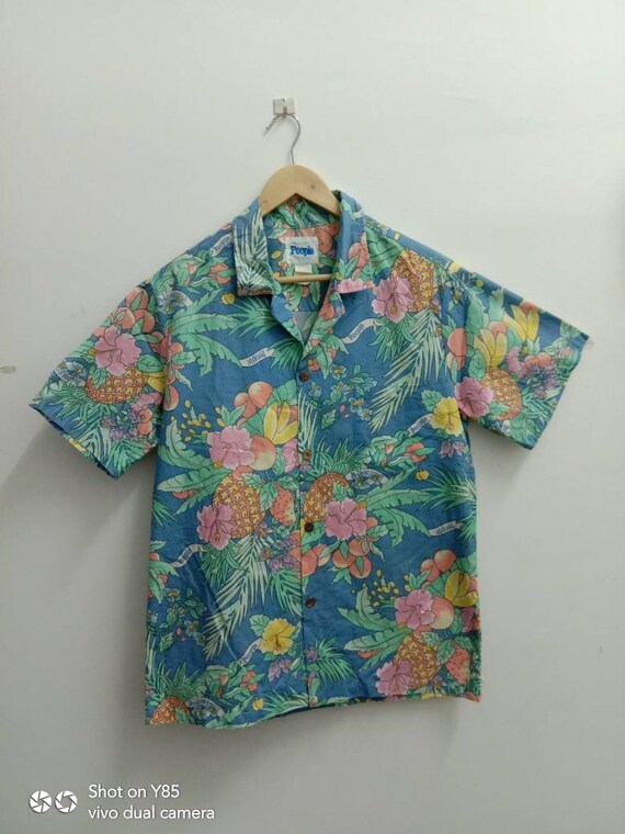 Vintage 80s PEOPLE by KAUA'IANA Hawaiian Shirt, Bu