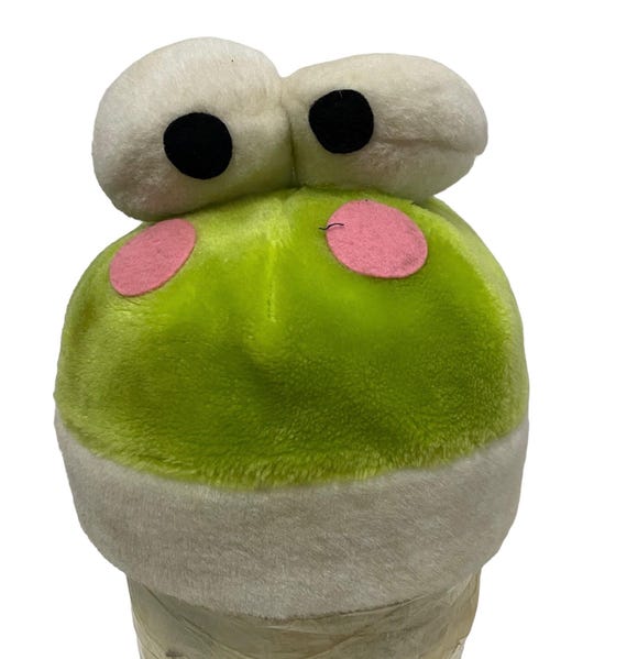 Vintage 90s Rare Sanrio Keroppi Olive Green Cotton Cap keroppi vintage sanrio shirt - Gem main image 4