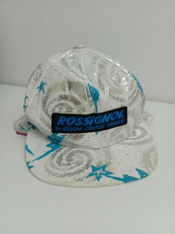 Rare Vintage ROSSIGNOL Hat cap Ski Ice Cap Equipe Course