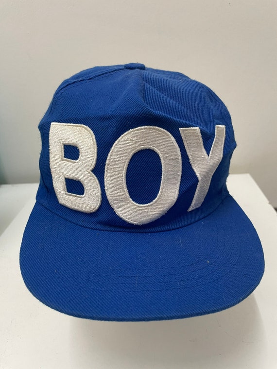 Rare Vintage BOY Hat Cap, Embroidered Big Logo, Styles, Swag