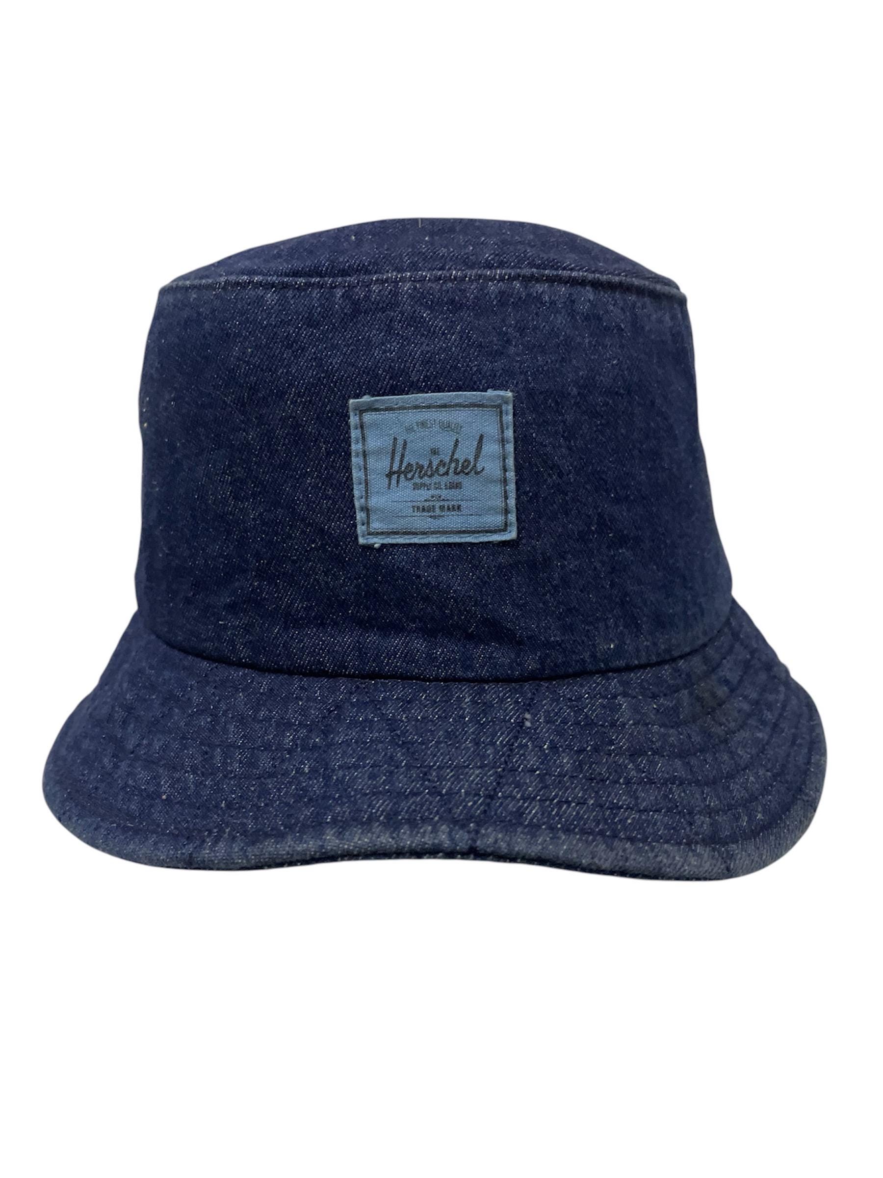 Rare HERSCHEL SUPPLY COMPANY Bucket Hat Jeans Hat Denime Hat 403a Etsy