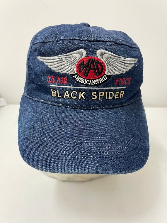 Rare Vintage BLACK SPIDER Hat MAD Us 