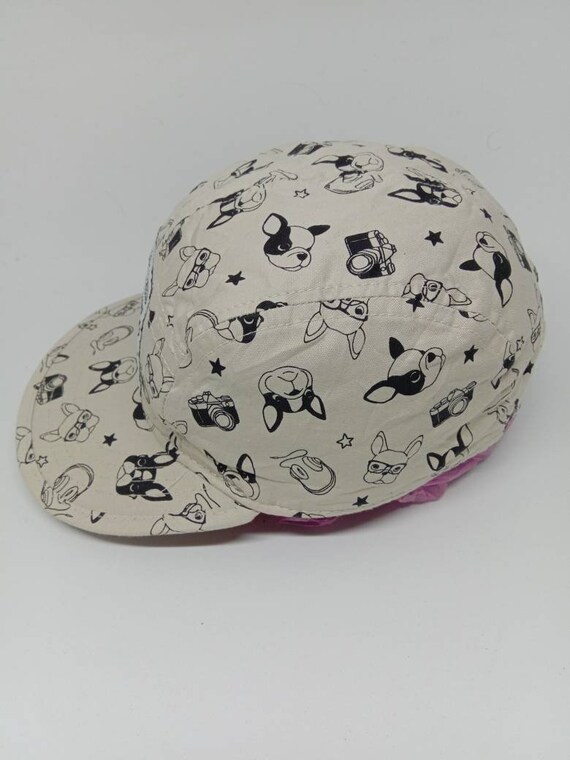 Rare Vintage Dog fullprint hat, my best friend, make you enjoy, bulldogs, kids hat (618) View 4