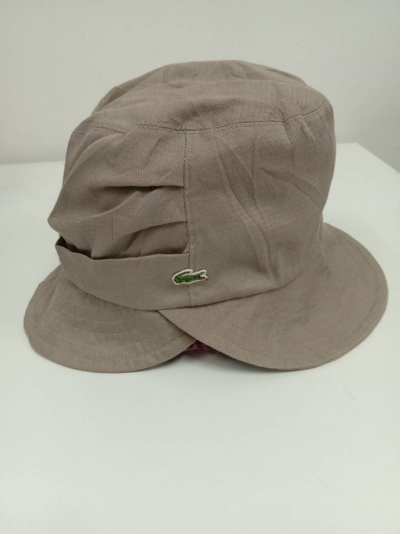 Rare Vintage LACOSTE Bucket Hat, Embroidered Logo, Casual, Hipster, Gift, Swag Lacoste Hat 654