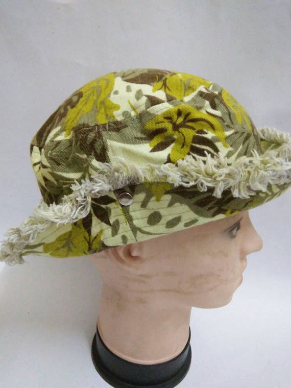 Eco Design’s Mettalic Cream Sun Hat BUNNY - Natural Sand with Metallic Scarf - Gold Coast Couture main image 4