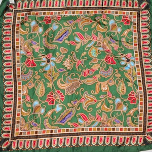 VINTAGE SILK PAISLEY Handkerchief..H53
