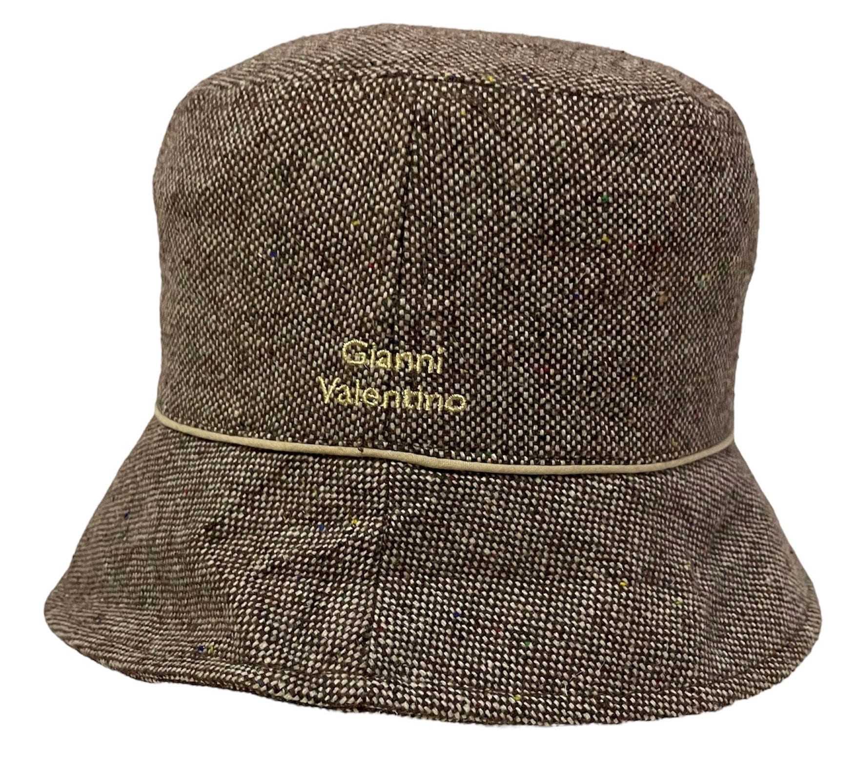 Rare Vintage GIANNI VALENTINO ITALY Bucket Hat, Embroidered 