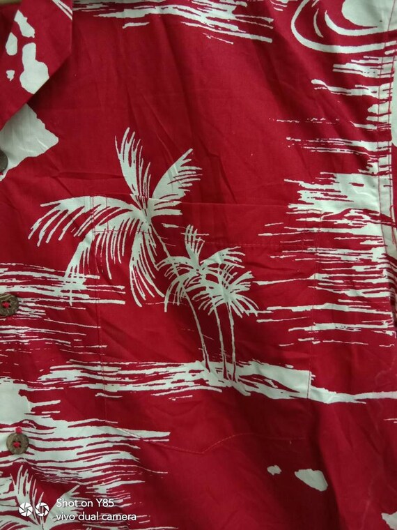 Rare Vintage 90s FAVANT Hawaii shirt, Flower desi… - image 7