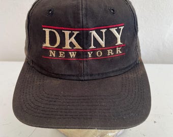 希少なヴィンテージDKNYハット/キャップ、ダナキャランニューヨーク
