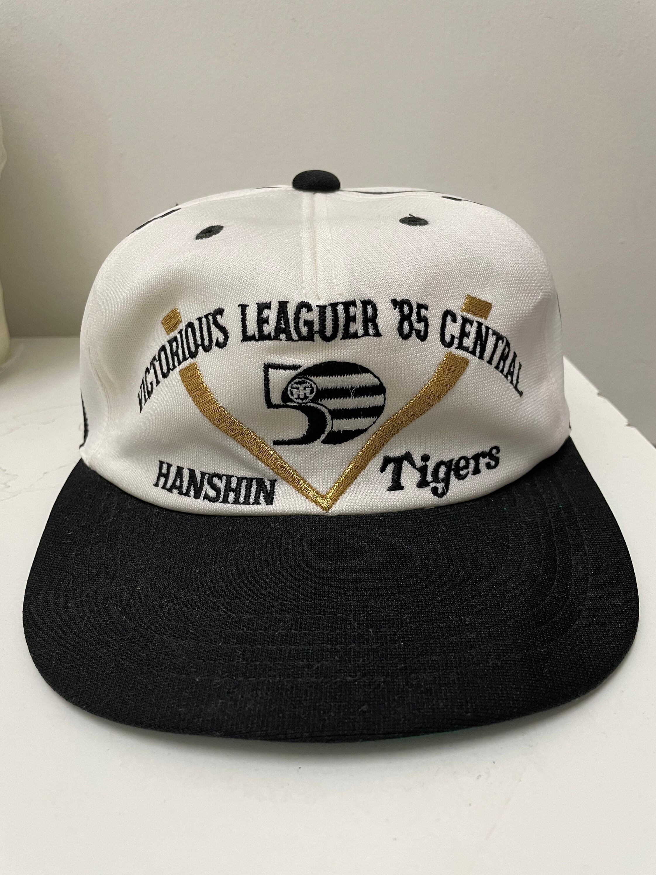 Super Rare Vintage 80s HANSHIN TIGER Hat Cap, Victorious Super Rare Vintage 80s HANSHIN TIGER Hat Cap, Victorious