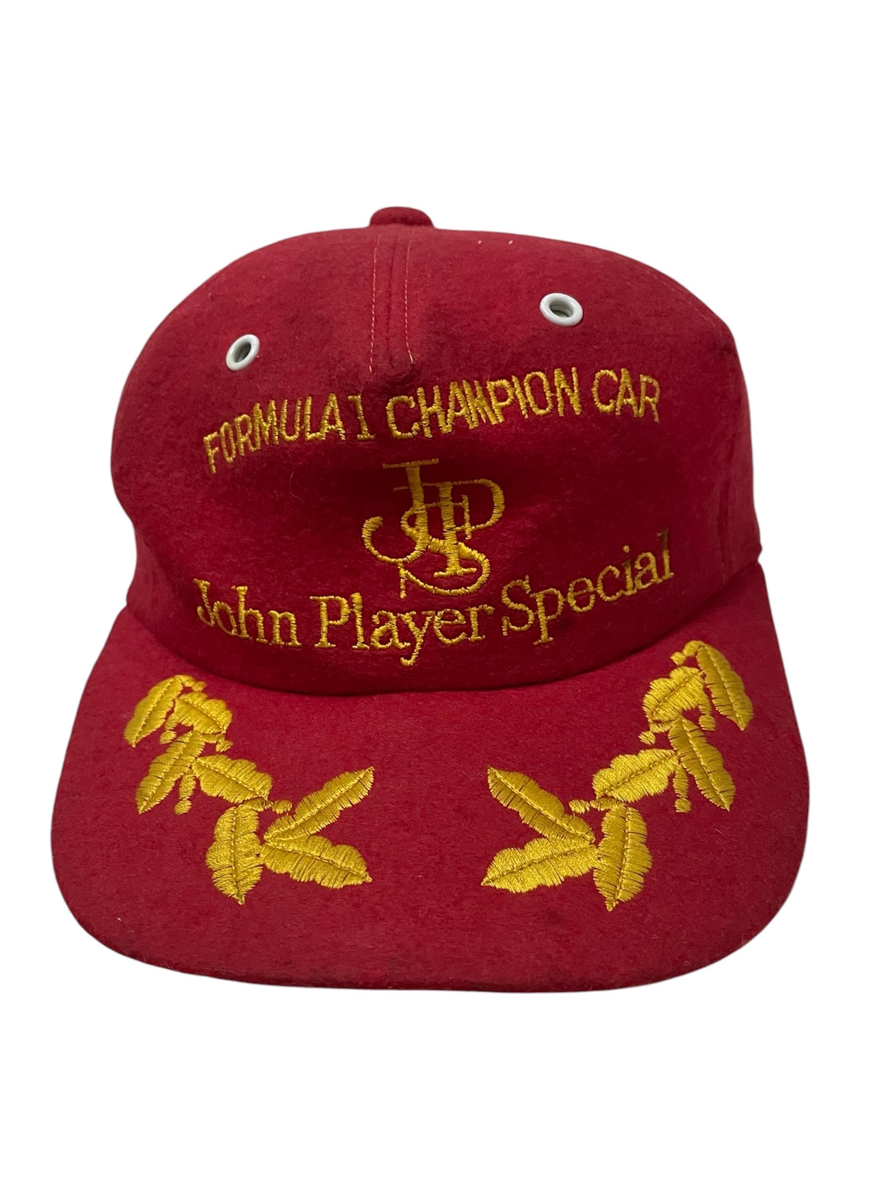 希少なヴィンテージ JOHN PLAYER SPECIAL 帽子 キャップ、フォーミュラ 希少なヴィンテージ JOHN PLAYER SPECIAL 帽子 キャップ、フォーミュラ