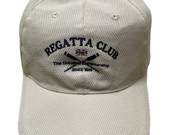 Rare Vintage REGATTA CLUB Hat,The Greatest Oarsmanship, embroidered cap