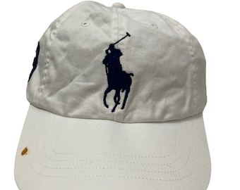 Rare POLO by RALPH LAUREN Hat Cap,embroidered Cap, Big Pony