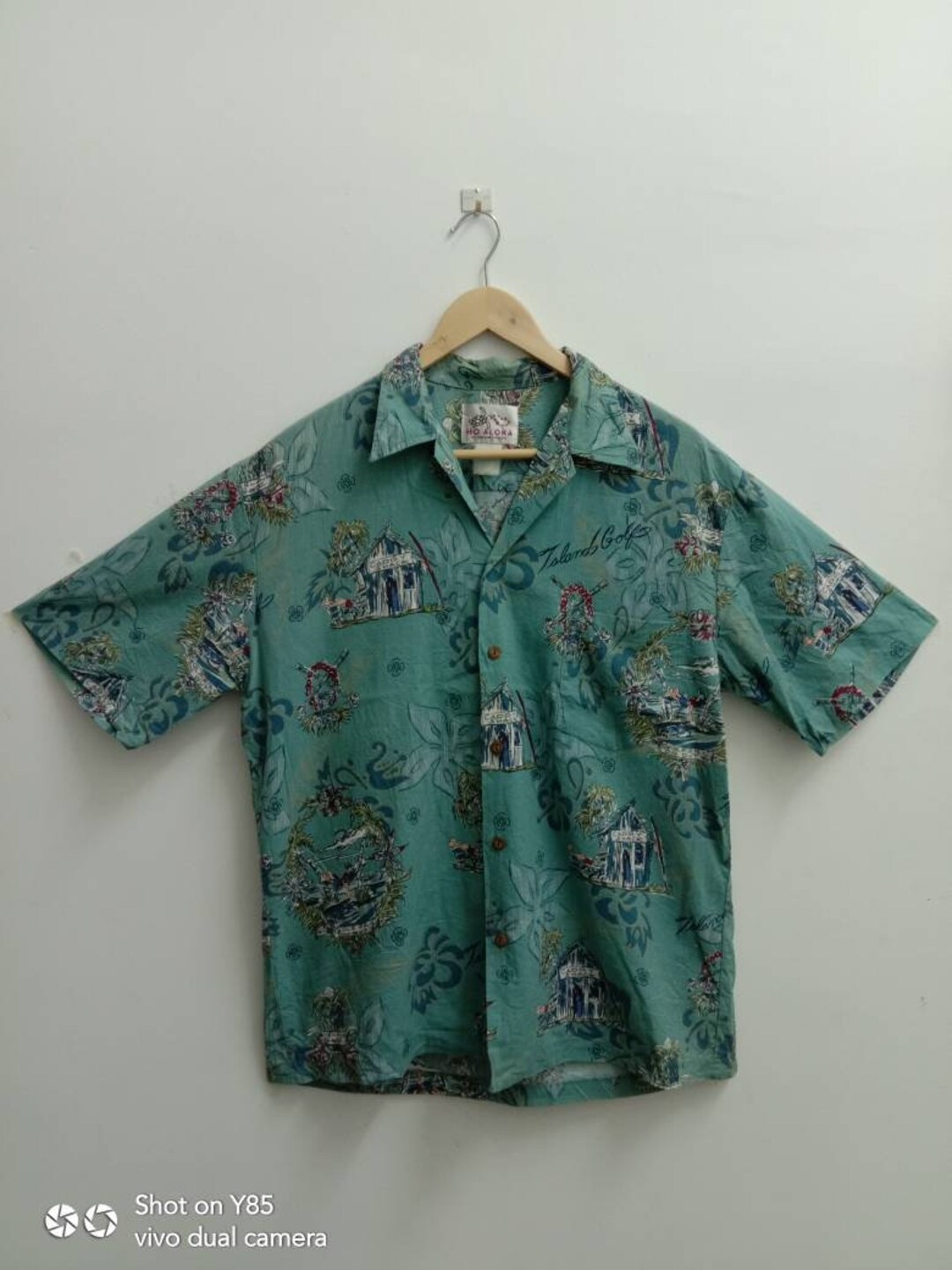 ヴィンテージ 90 年代 HO ALOHA ハワイアン シャツ、キャディ