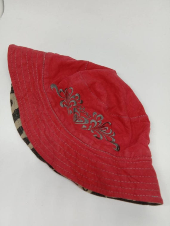 Rare Vintage ROXY Bucket Hat, Riversible Bucket ha